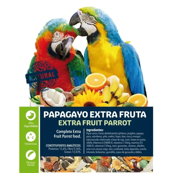 MIX PAPAGAYO EXTRA FRUTA 15KG 7494