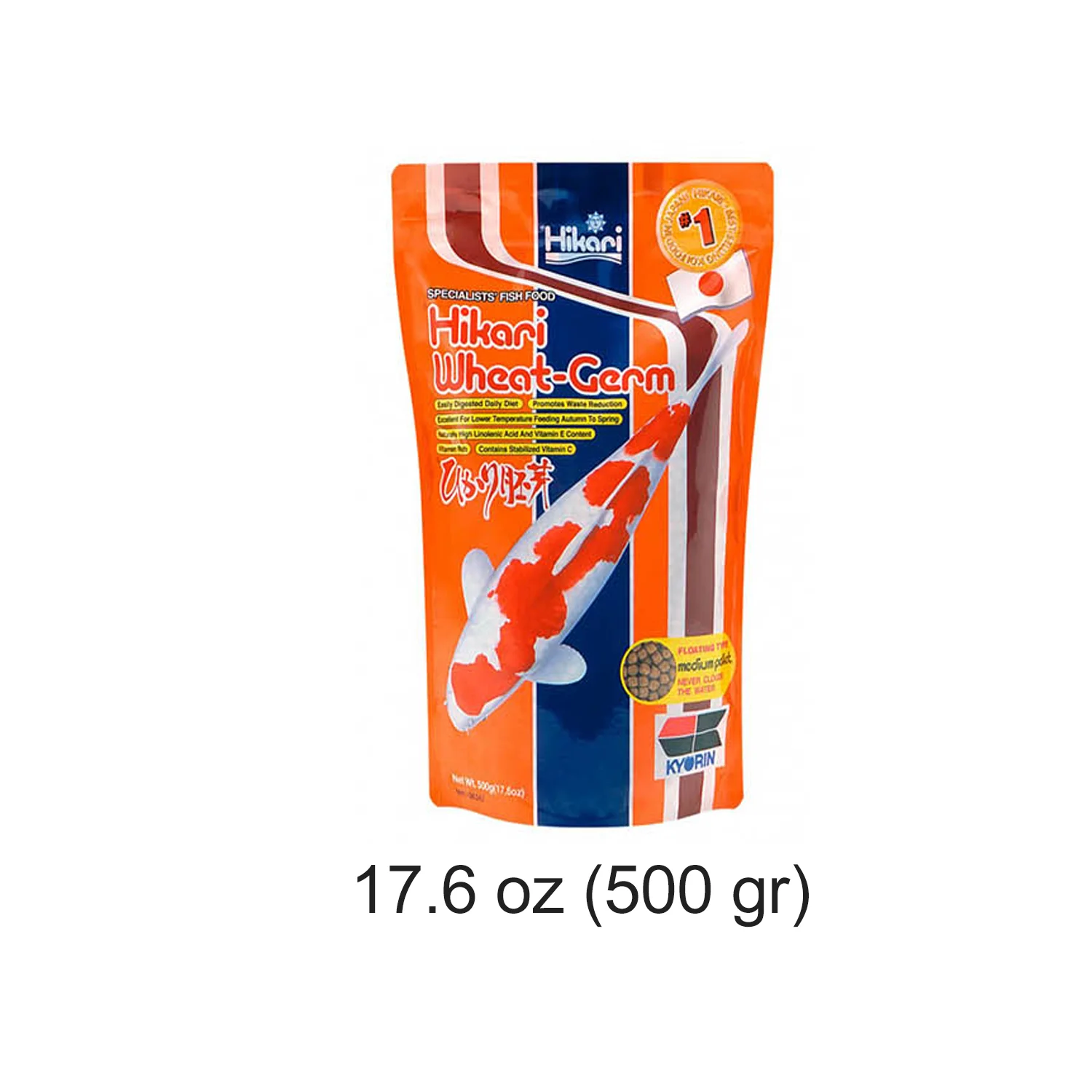 HIKARI WHEAT-GERM MEDIUM 17.60 oz