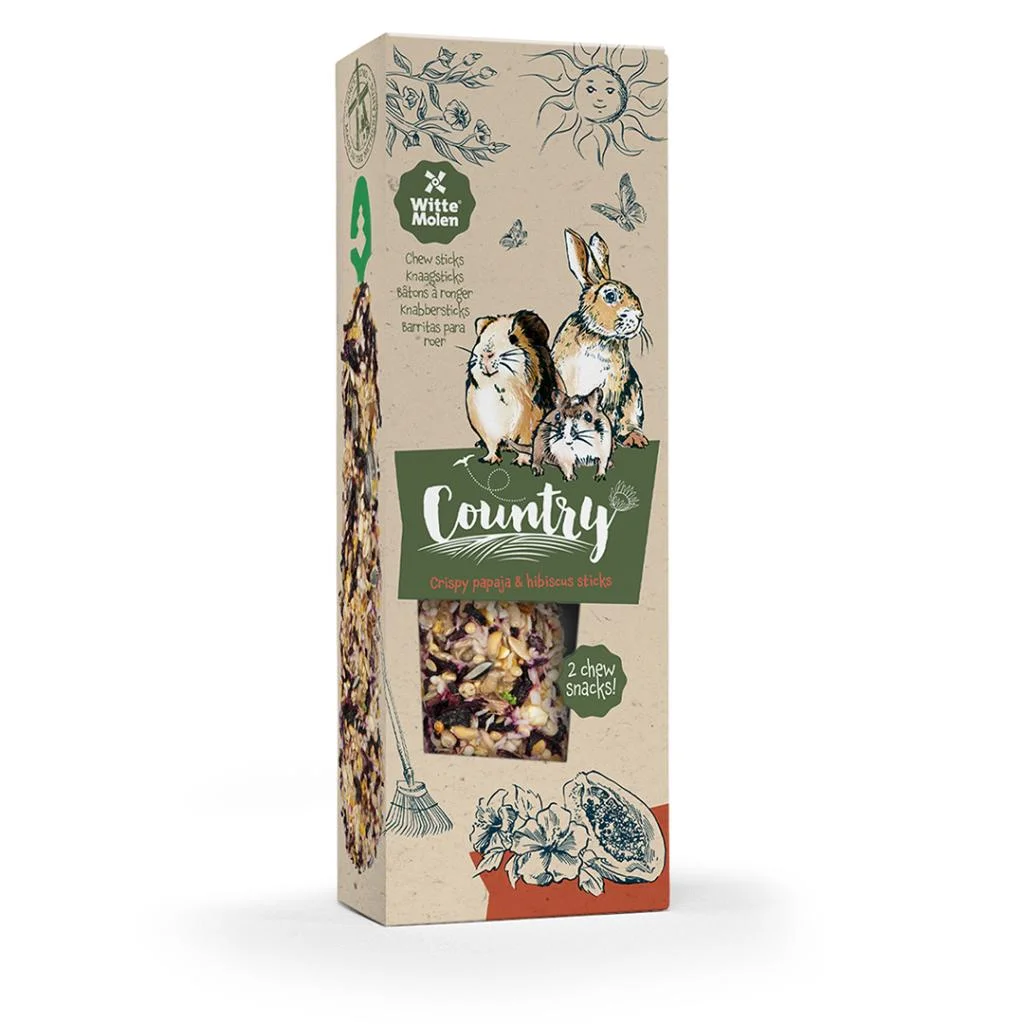 COUNTRY CHEW STICKS PAPAYA&HIBISCUS 1ST