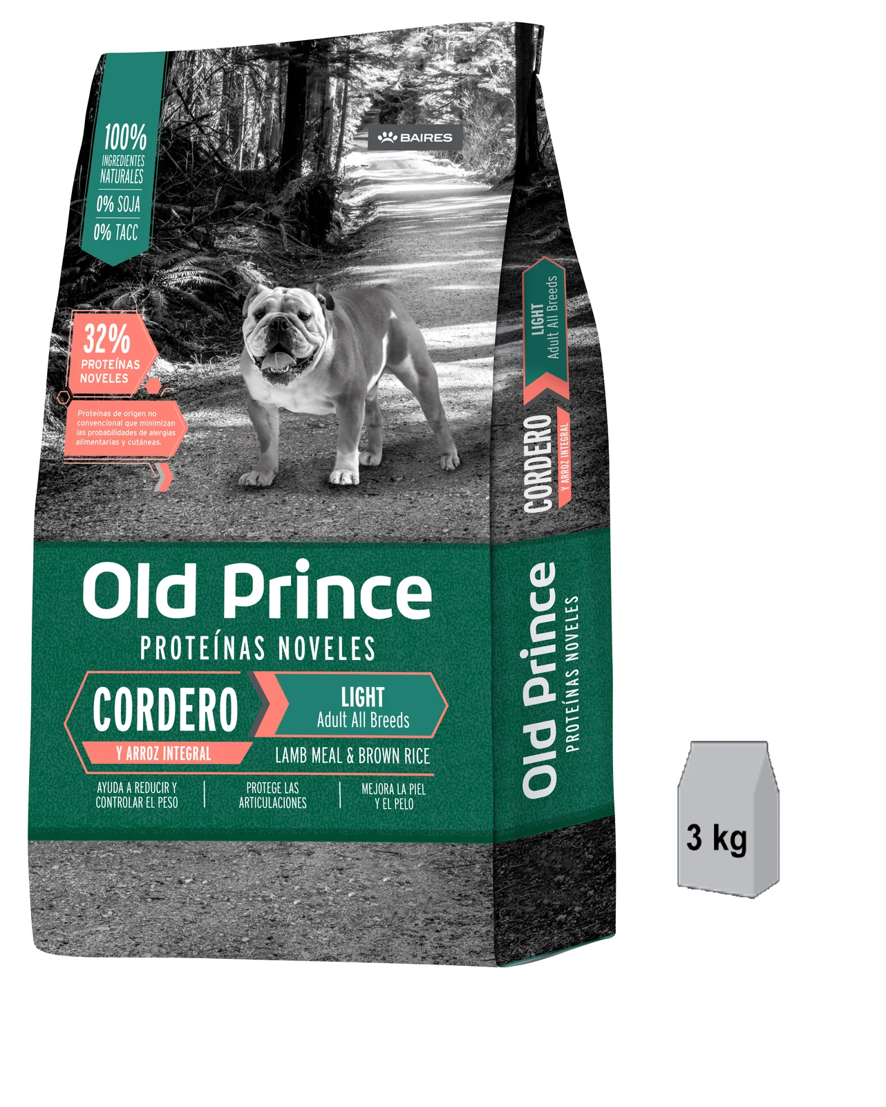 OLD PRINCE PERRO ADULTO LIGHT L&R 3KG