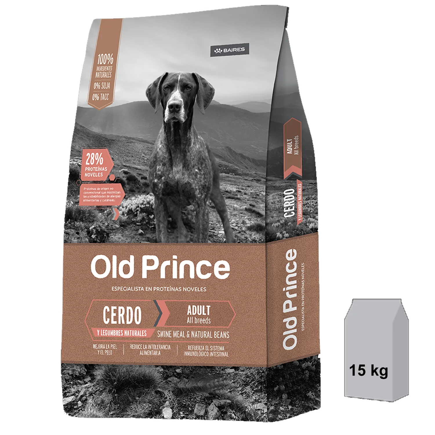 OLD PRINCE PERRO ADULTO CERDO&LEG 15K