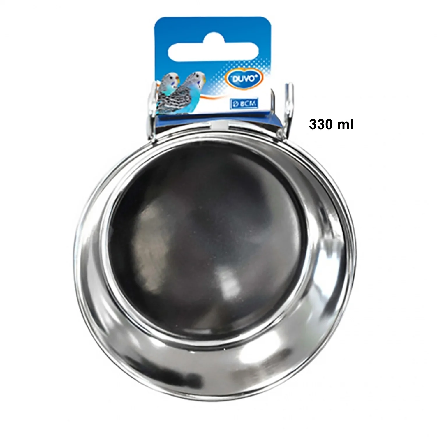 COPA PARA AVES INOX+HOOKS Ø10CM 330ML