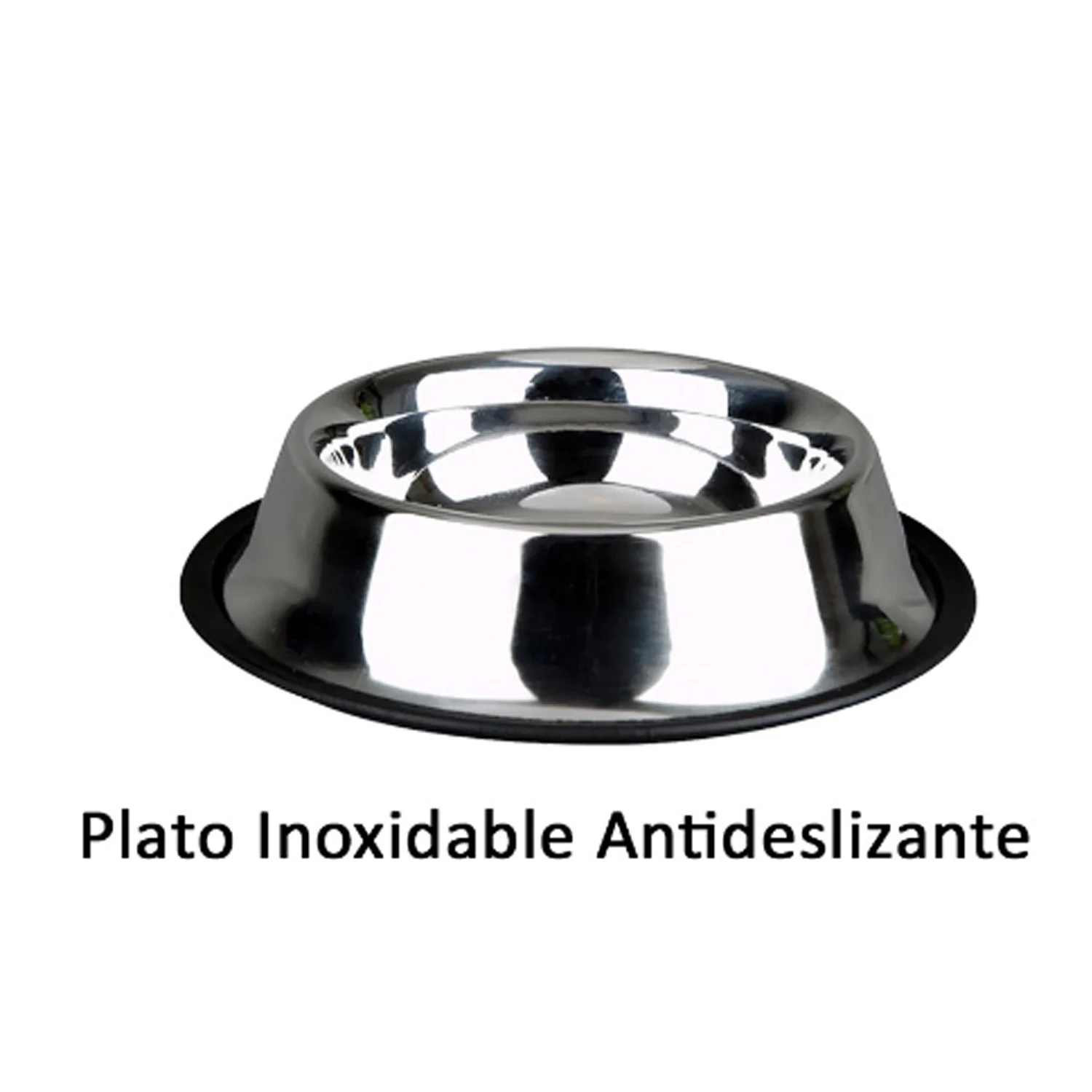 PLATO INOX ANTIDESLIZANTE 950ML 19CM Ø