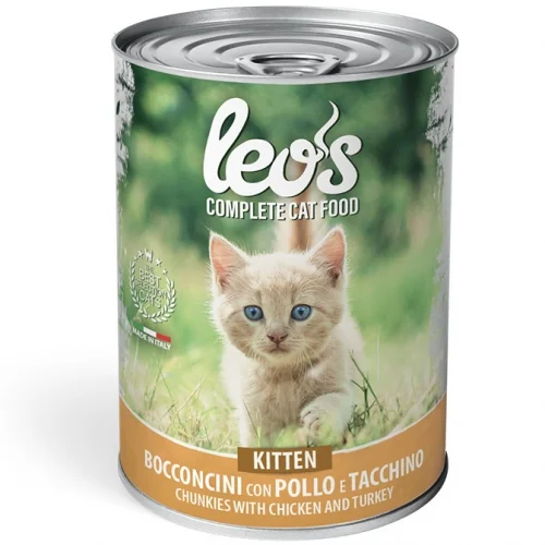 LEO'S GATITO POLLO/PAVO 415G