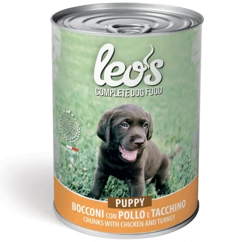 LEO'S PERRO CACHORRO POLLO/PAVO 415G