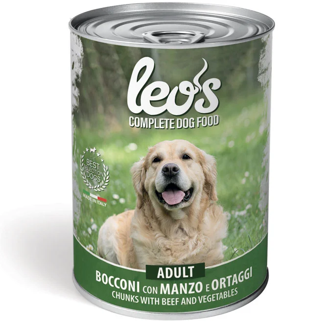 LEO'S PERRO ADULTO CARNE Y VERDURAS 415G