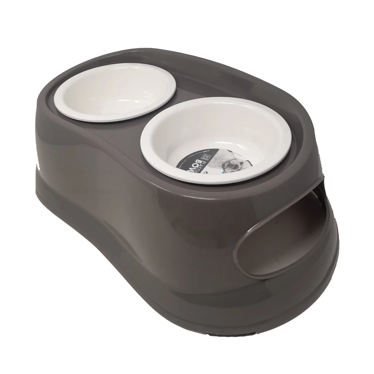 PLATO DOBLE M-PETS 800 ML