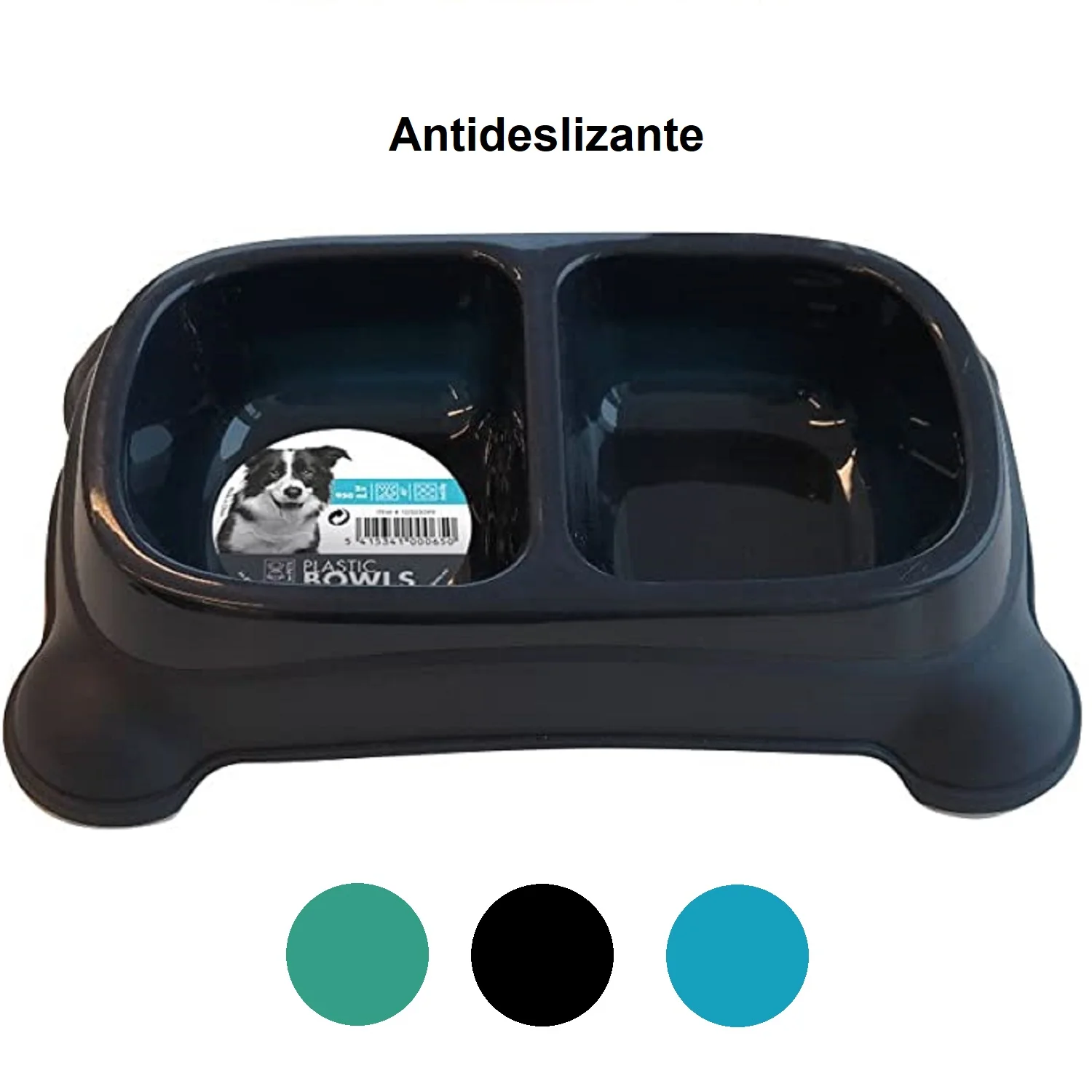 PLATO DOBLE ANTIDESLIZANTE 400 ML