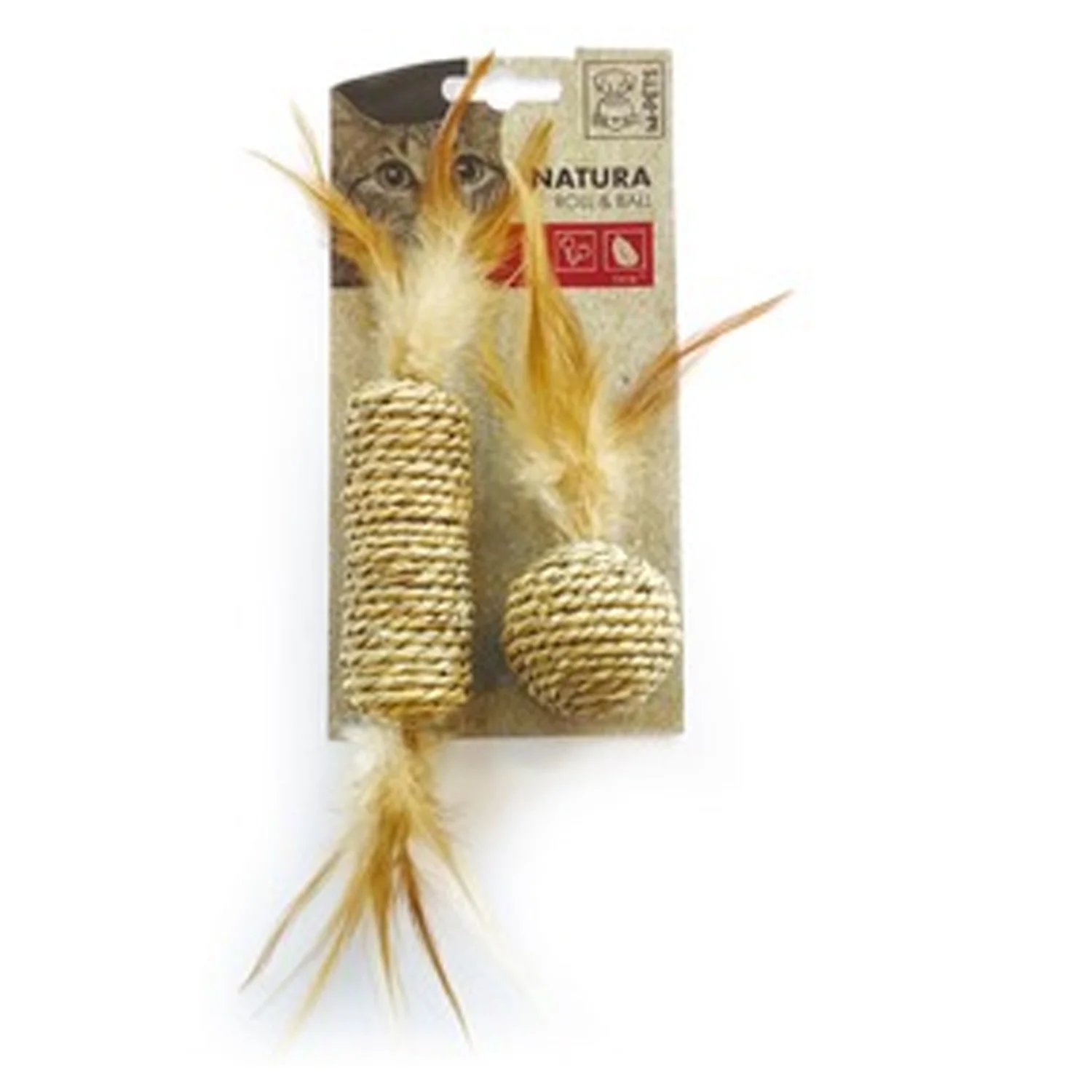 JUGUETE GATO NATURA ROLL & BALL
