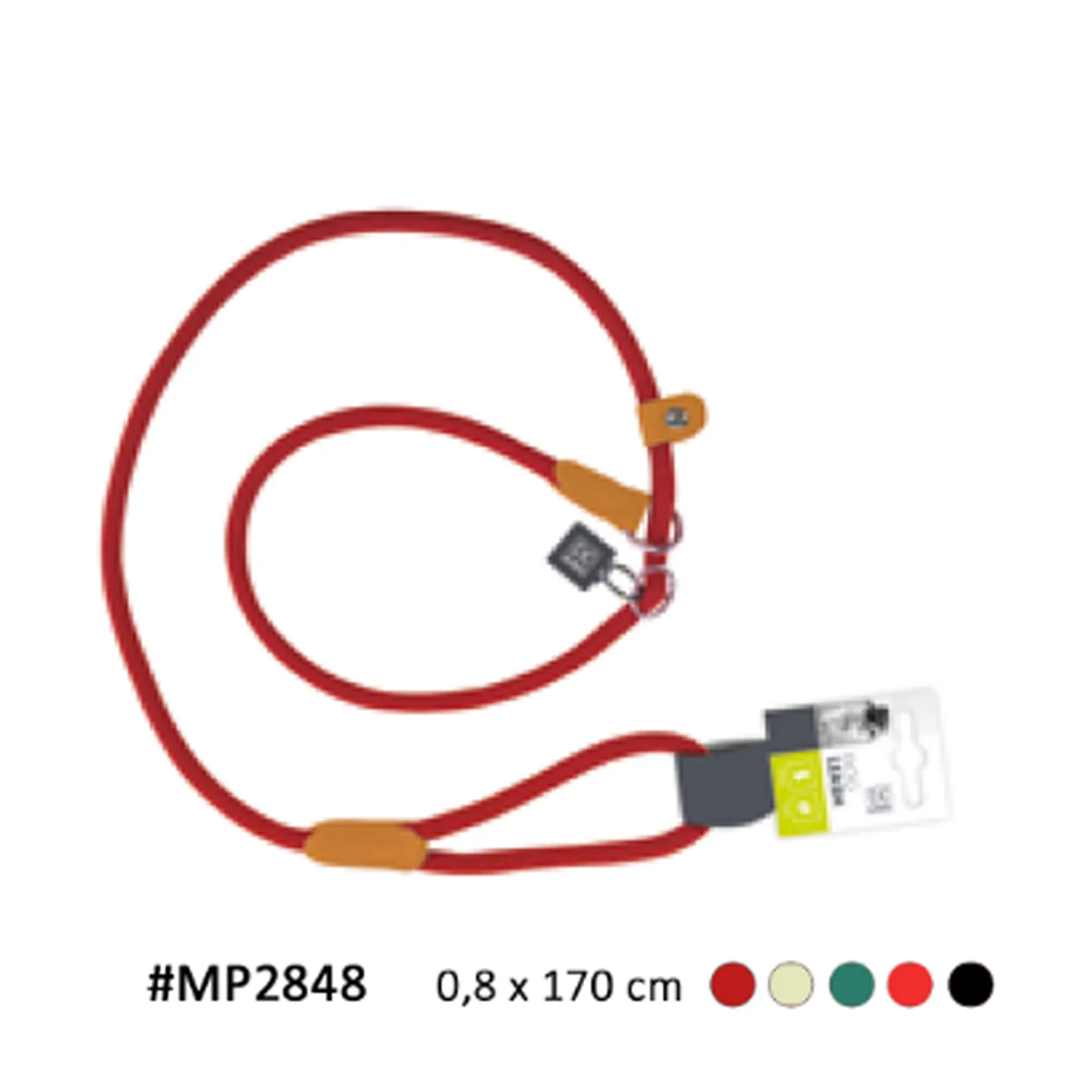 CORREA SMALL ROJA M-PETS 8 x 1,7 MM