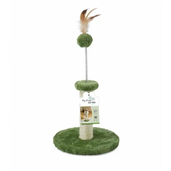 RASCADOR PARA GATOS PLUMA VERDE