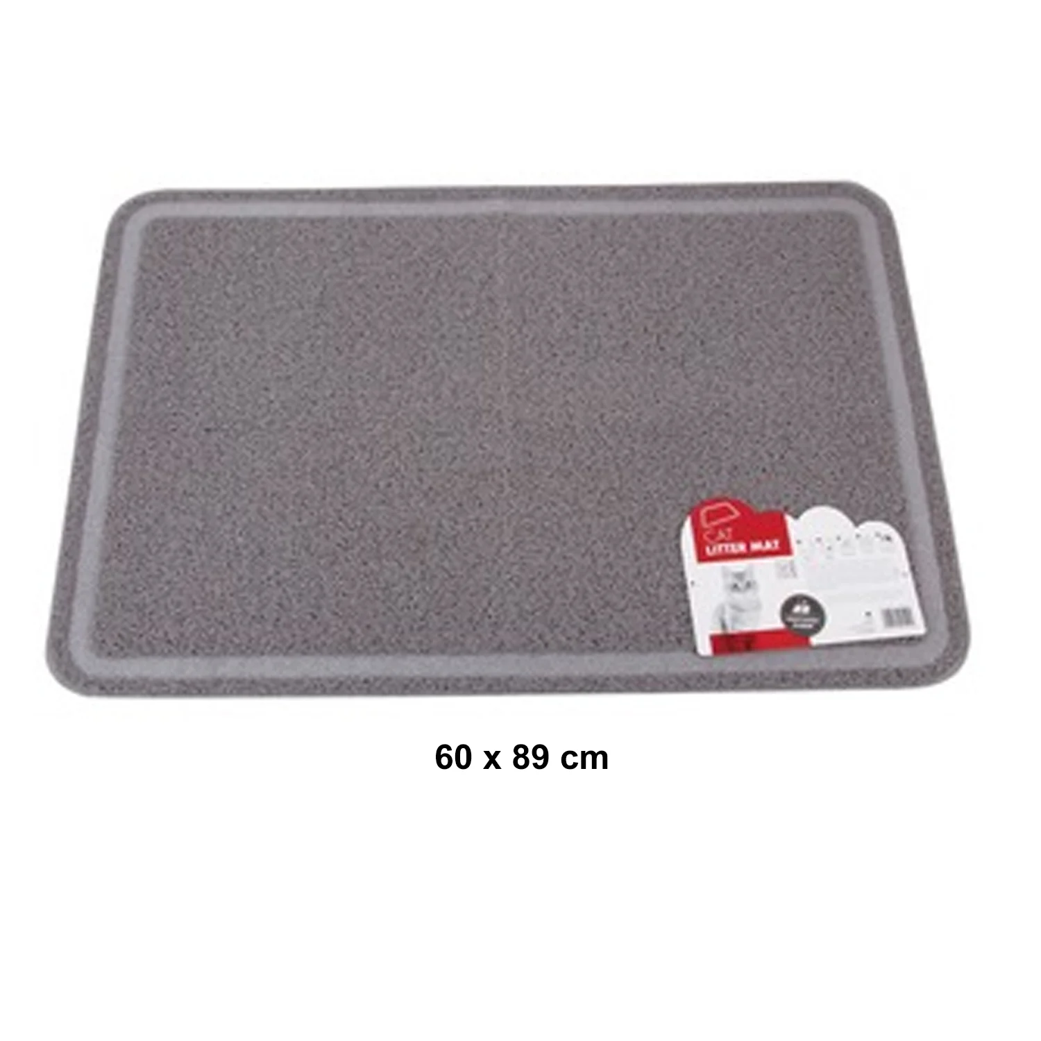 ALFOMBRA RECTANGULAR GRIS 60 X 89 CM