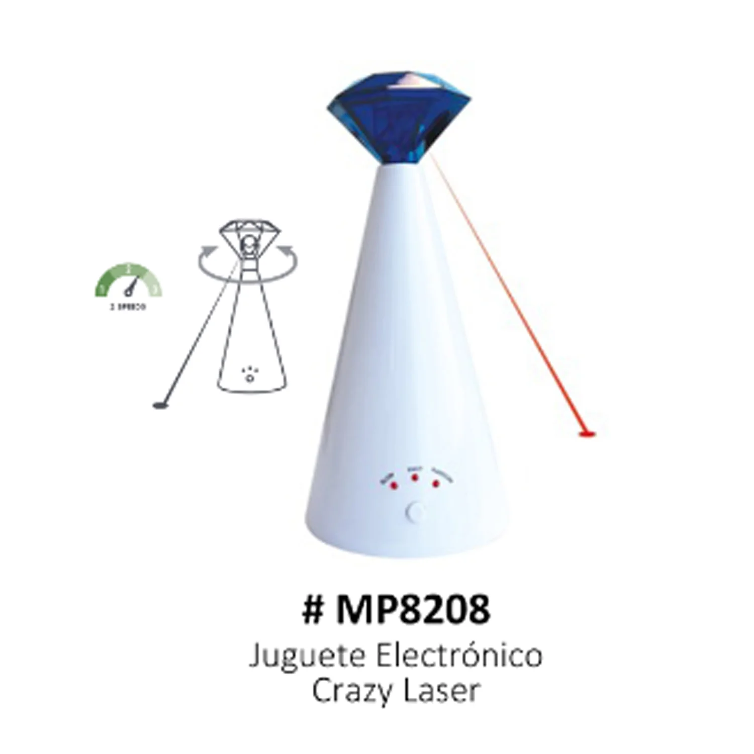 JUGUETE ELECTRÓNICO GATO - CRAZY LASER