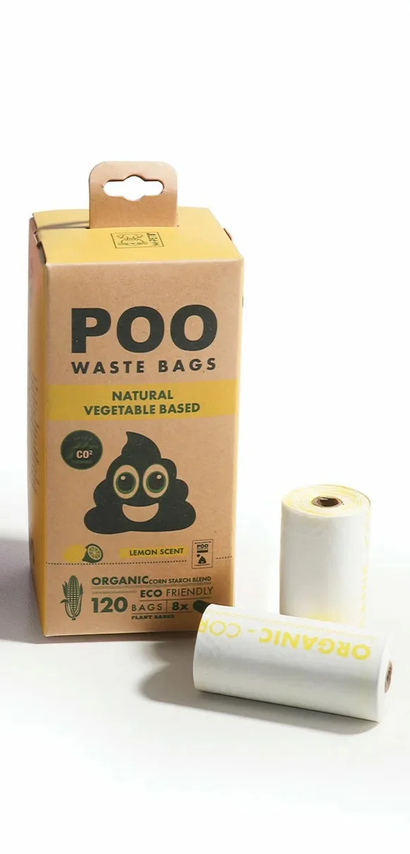 BOLSAS DESECHOS PERRO 120 BOLSAS LIMÓN