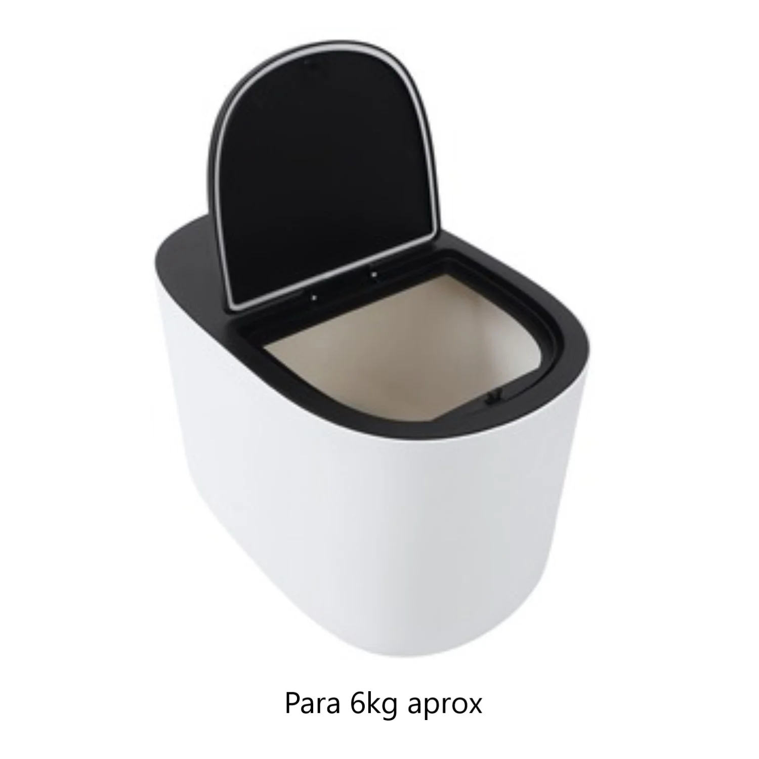RECIPIENTE P/ALIMENTO STOKE-BLANCO 6KG
