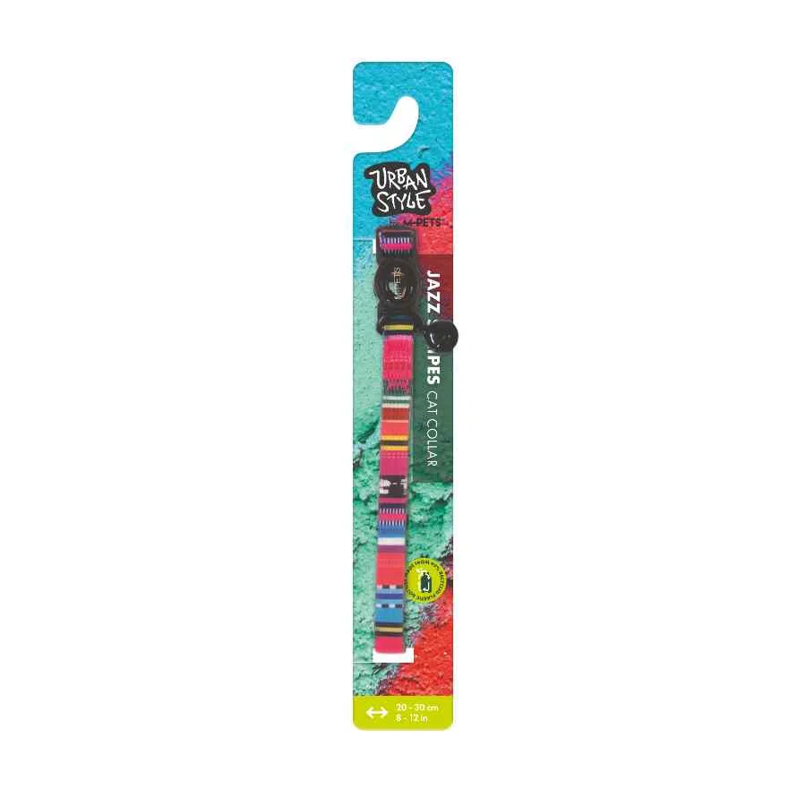 URBANSTYLE JAZZ STRIPES CAT ECO COLLAR