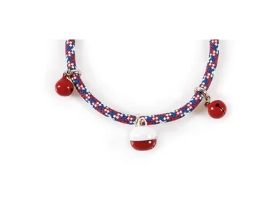 COLLAR PARA GATO PIXIE ECO AZUL/ROJO