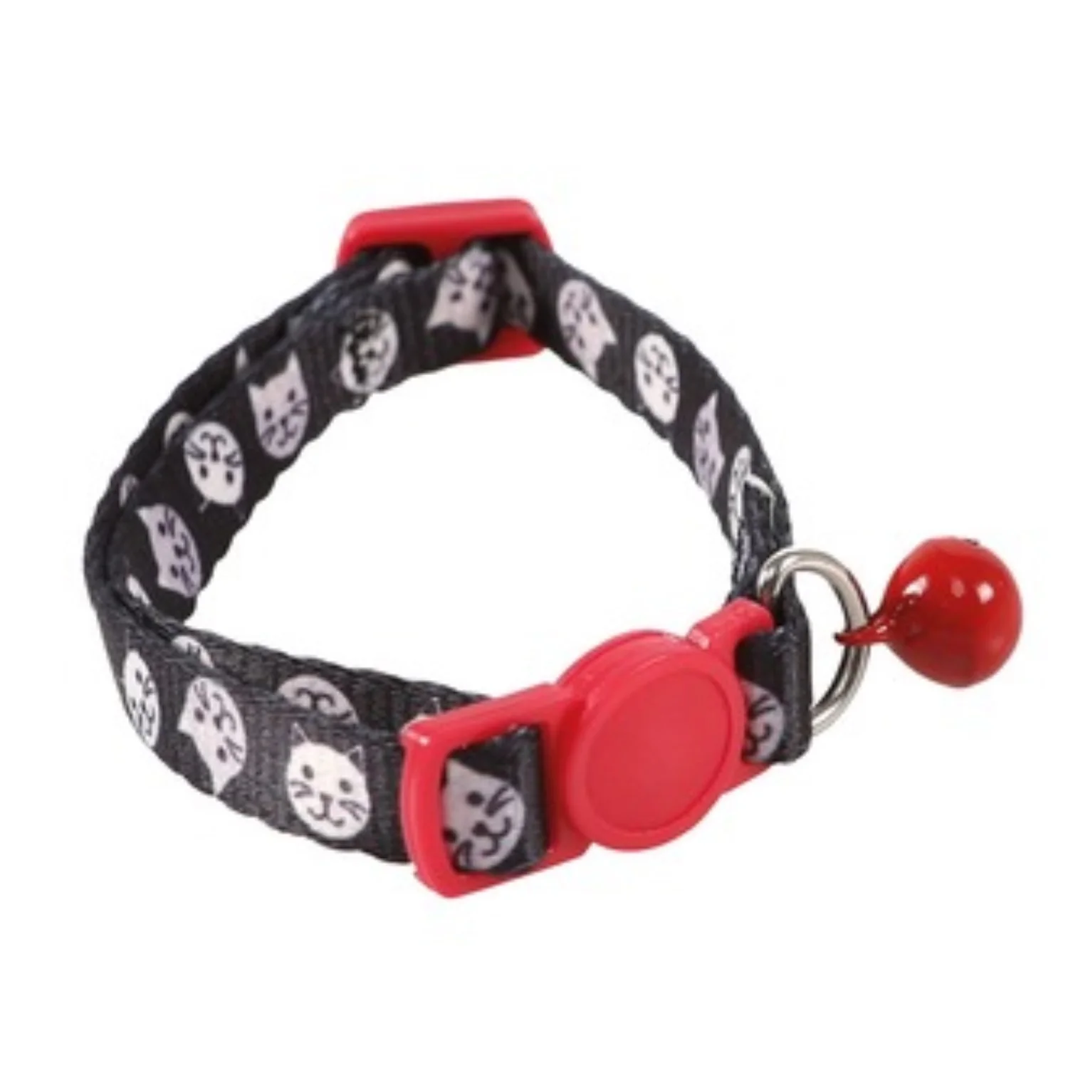 COLLAR PARA GATO ZANY ECO-ROJO/NEGRO
