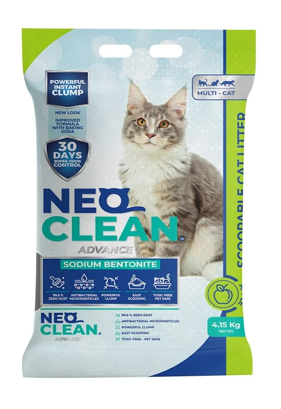 NEOCLEAN CAT LITTER 4,15 KG -MANZANA