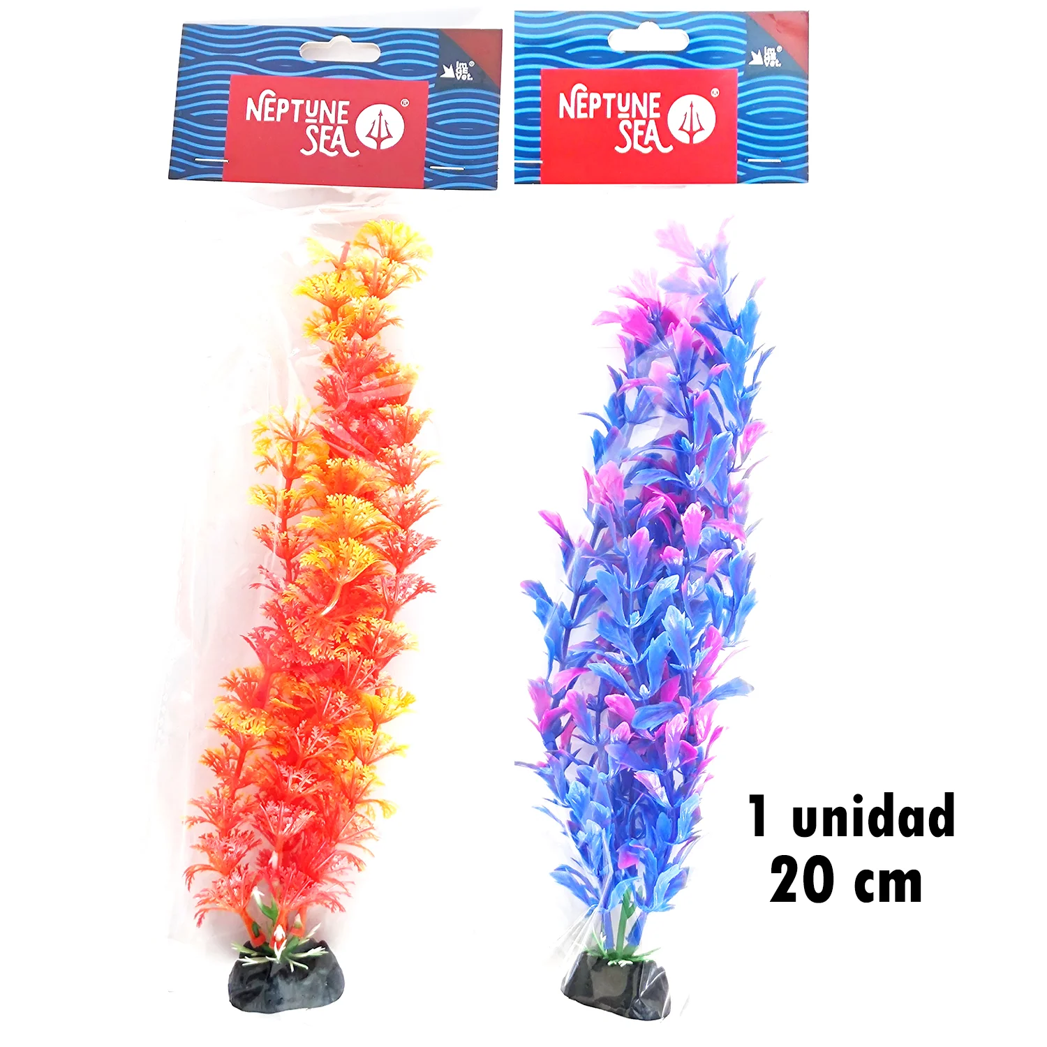 PLANTA PLASTICA COLORES 20 CM
