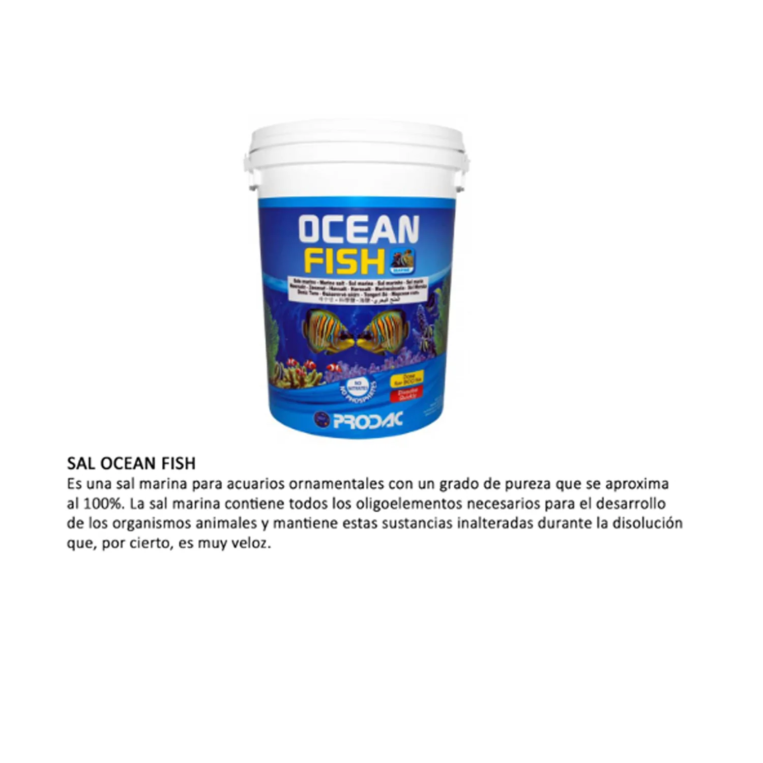 CUBETA SAL OCEAN FISH 30KG