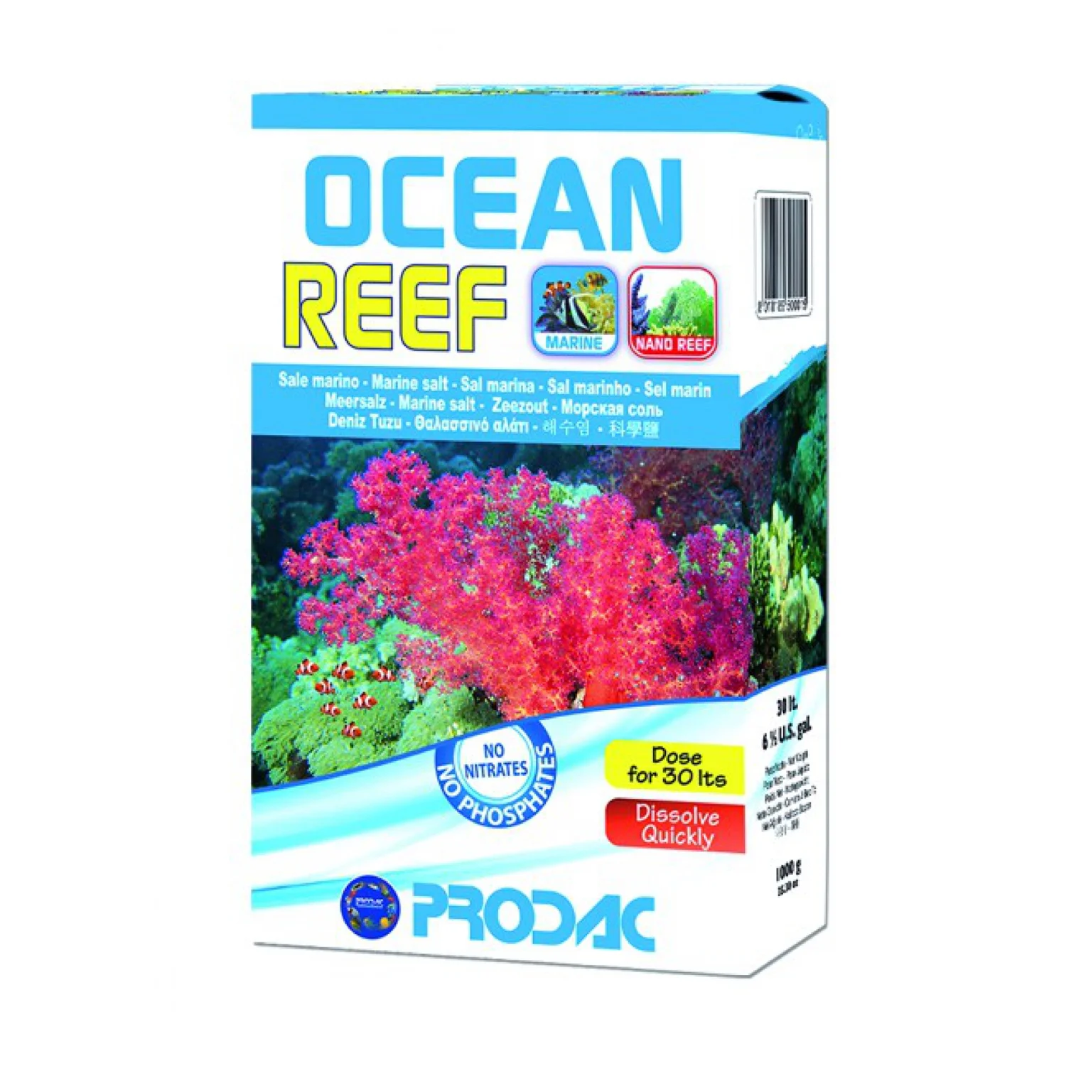 SAL MARINA OCEAN REEF 1 KG/30 LTS
