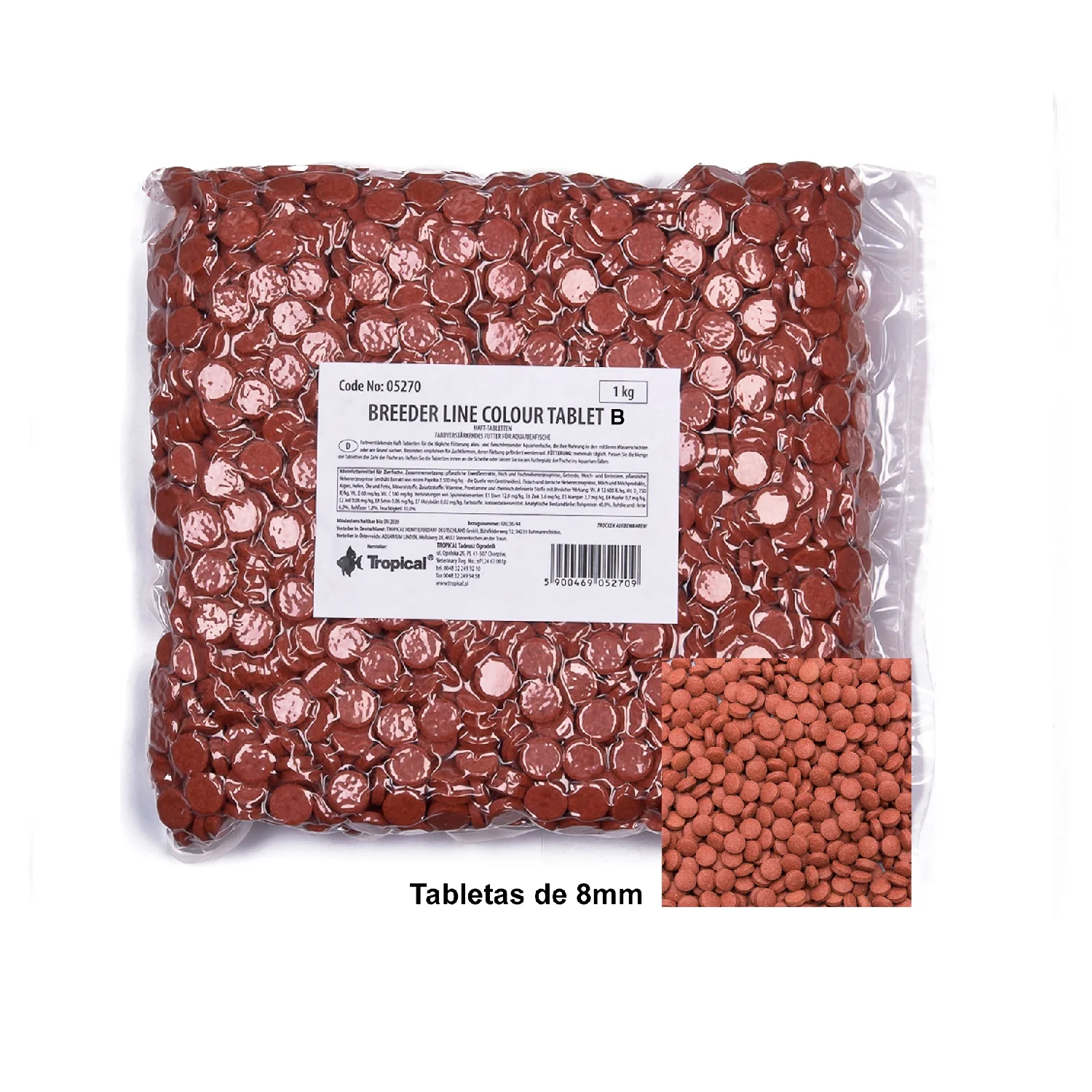TROPICAL COLOUR TABLET B 8MM 1 KG