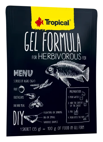 GEL FORMULA FOR HERBIVOROUS FISH 35G