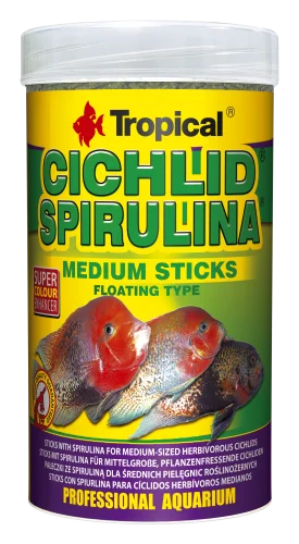 CICHLID SPIRULINA MED STICKS 1000ML/360G