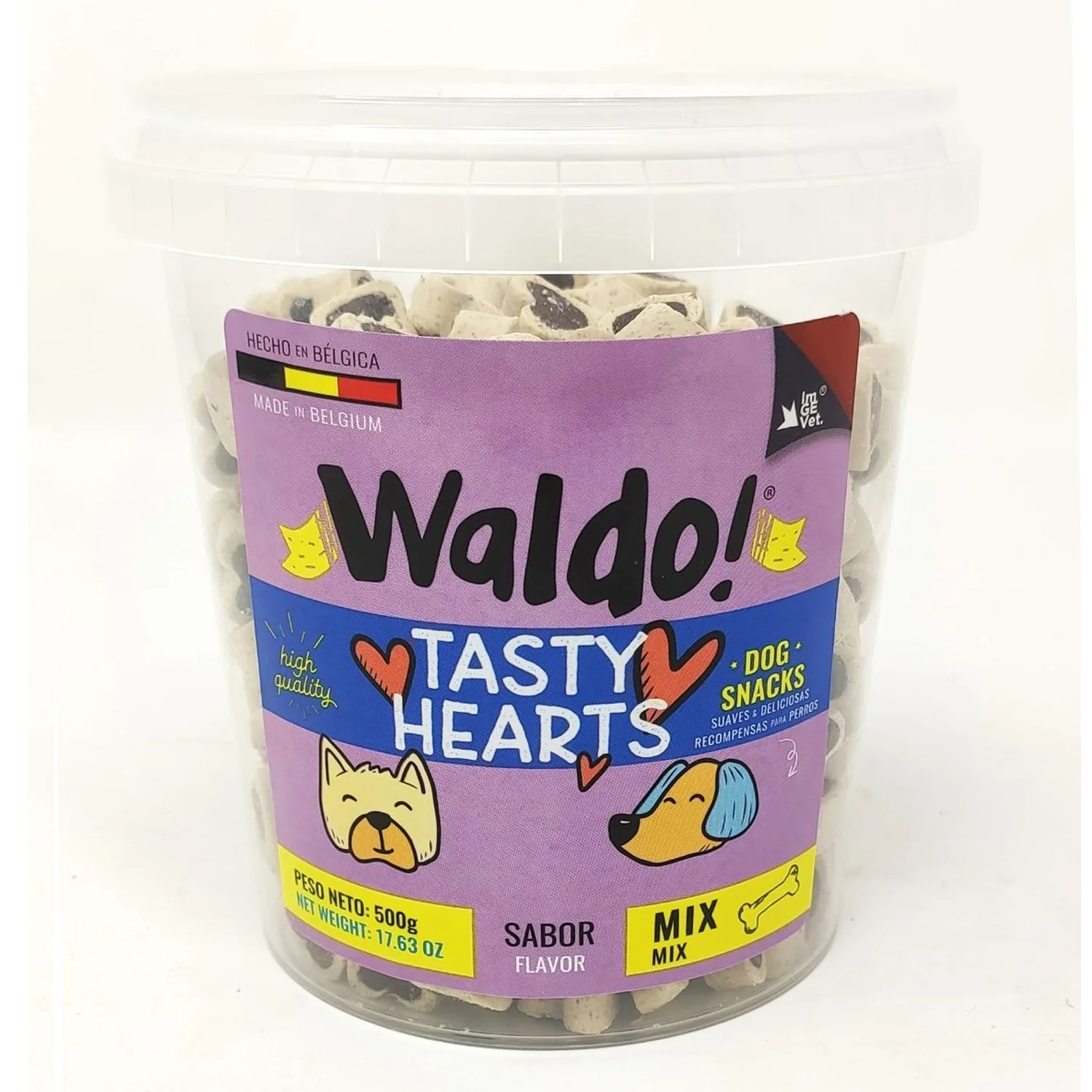 TREATWALDO SEMI MOIST HEARTS TARRO 500G