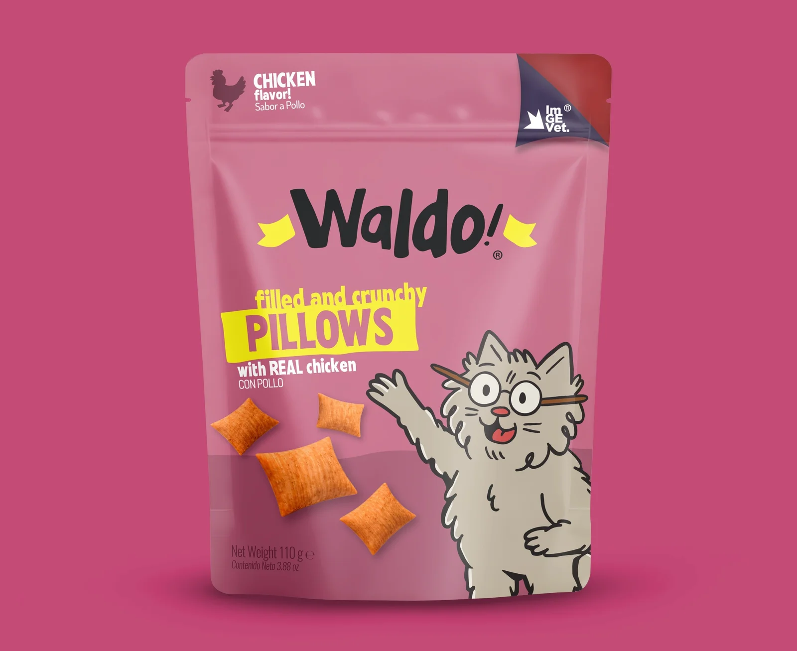 WALDO CAT PILLOWS SKIN & COAT 110G