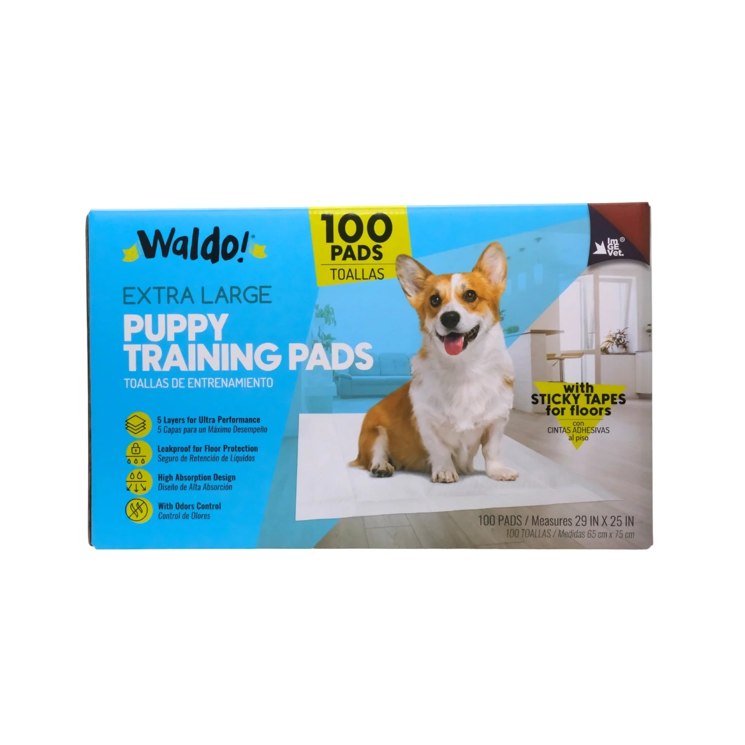 WALDO TRAINING PADS 100 PCS