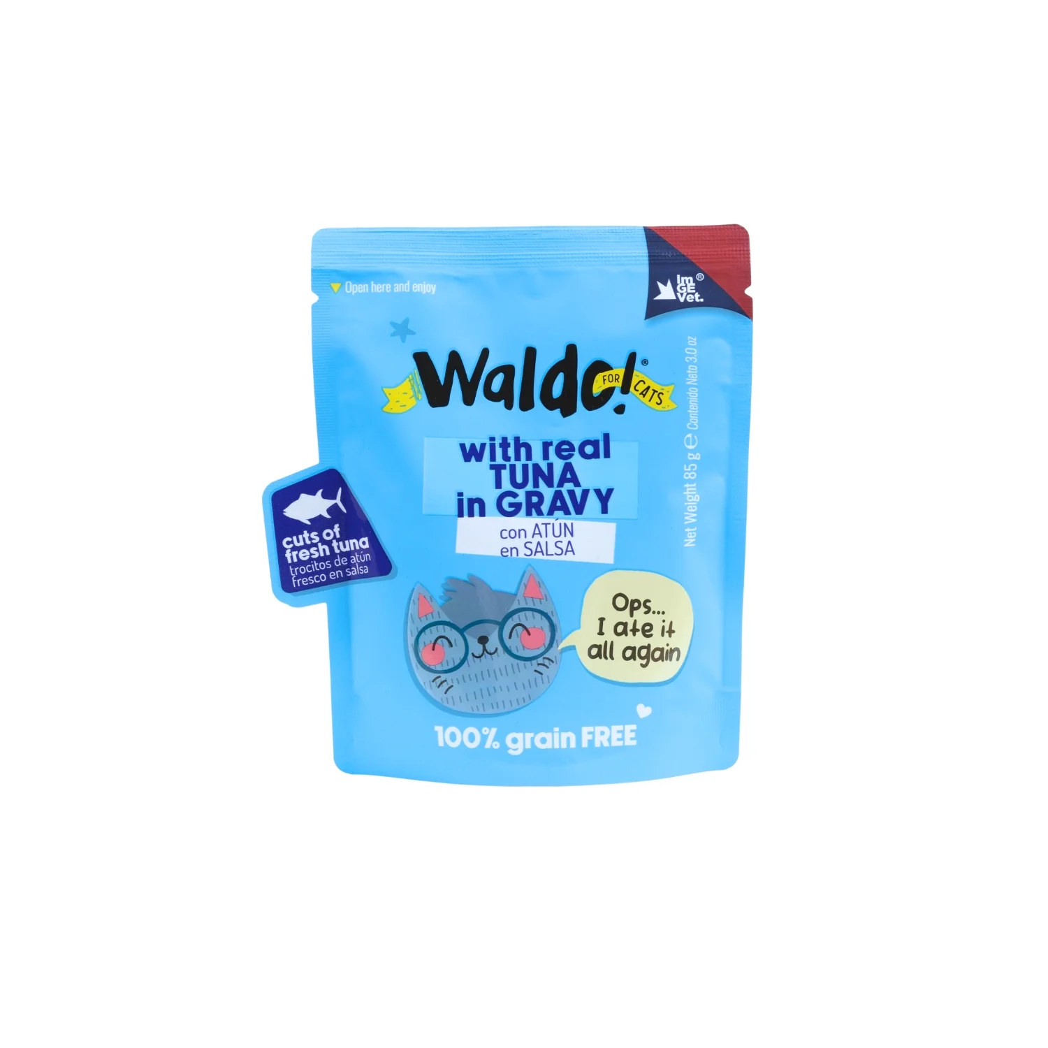 WALDO FOR CATS POUCH 85G 24 PACK / TUNA