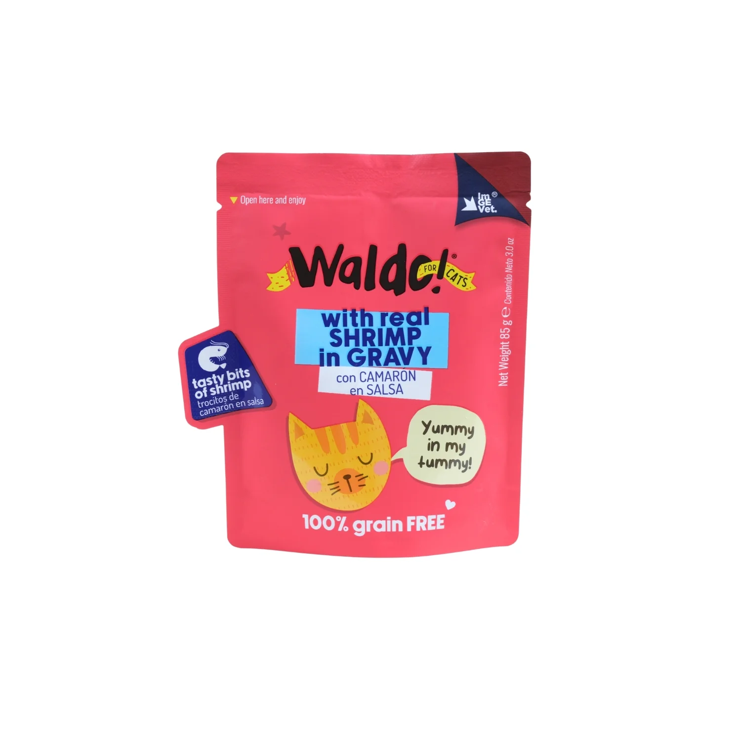 WALDO FOR CATS POUCH 85G 24 PACK / SHIRIMP